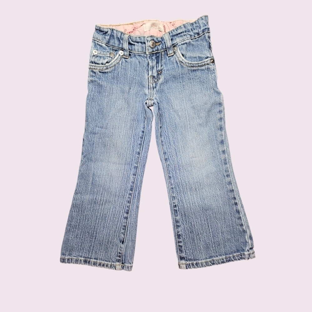 Levi's 517 Girl's Stretch Flare Light Blue Jeans Size 4